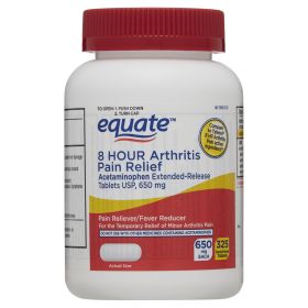 Equate 8 Hour Arthritis Pain Relief Acetaminophen Extended Release Tablets 650mg;  325 Count