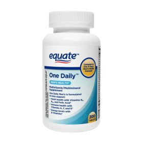 Equate One Daily Men's Health Multivitamin/Multimineral Supplement Tablets;  200 Count