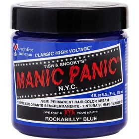MANIC PANIC by Manic Panic HIGH VOLTAGE SEMI-PERMANENT HAIR COLOR CREAM - # ROCKABILLY BLUE 4 OZ